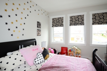 Hunter Douglas Window Treatments Kelowna | Custom Roman Shades Kids Bedroom