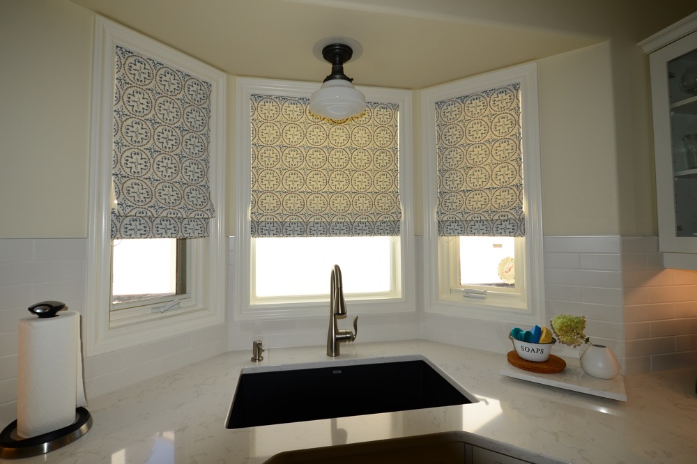 hunter douglas blinds in kitchen