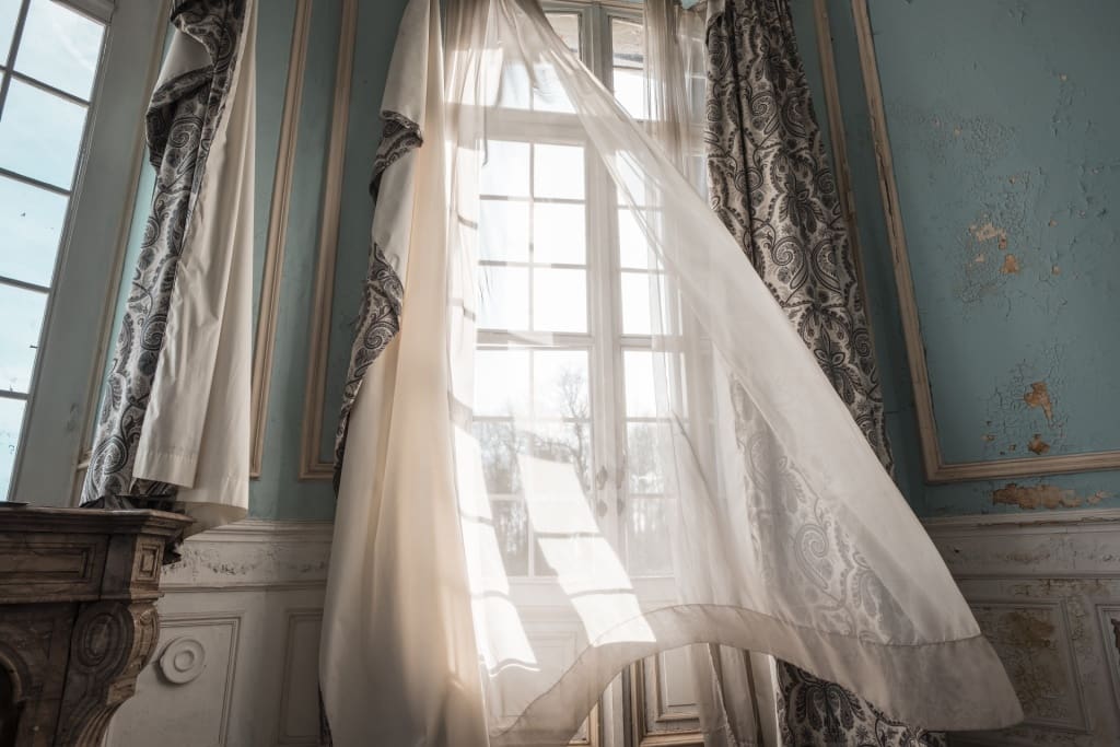 Designer curtains in Kelowna home