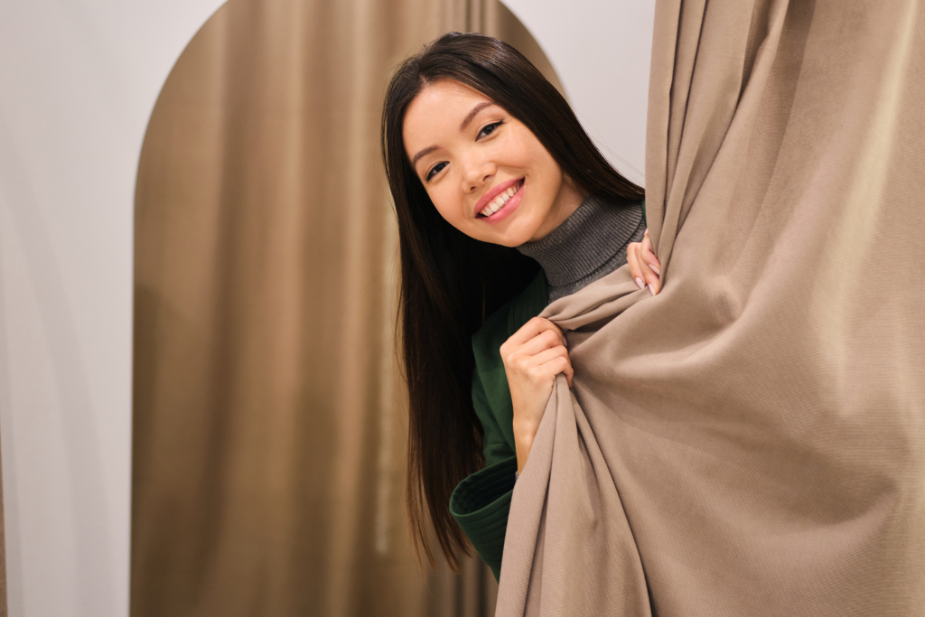 Custom drapes in Kelowna home