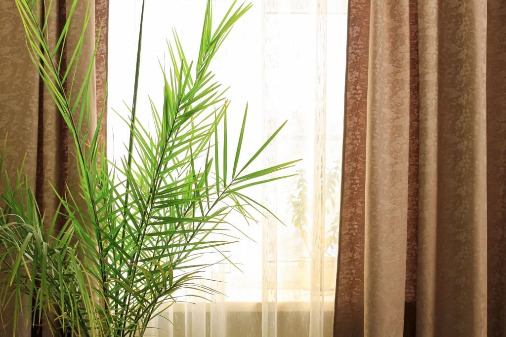 custom drapes in window of Kelowna home